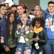 Students from Parkland, Fla.’s Marjory Stoneman Douglas High School, including Emma González (center), stand together onstage with other young victims of gun violence at the conclusion of the March for Our Lives rally on March 24, 2018, in Washington, D.C.